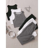 Merry See 3 Lü Set Kolsuz Peluş Polar Alt Üst Pijama Takımı (Çok Renkli)