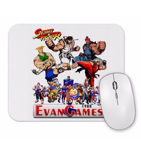 Street Fighter Evan Games 1988 Mouse Pad