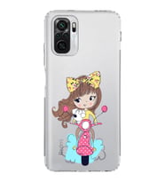 Xiaomi Poco M5s  Kamera Korumalı Kapak Vespagirl Tasarımlı Şeffaf  Kılıf