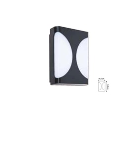 30W Telesto Led Armatür Siyah Kasa Beyaz Işık