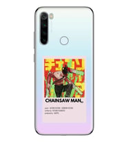 Redmi Note 8 Uyumlu Chainsaw Man Anime Desenli Şeffaf Telefon Kılıfı