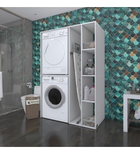 Kenzlife çamaşır-kurutma makinesi dolabı alyusha byz 180*120*60 banyo kapaksız arkalıksız (Karışık)