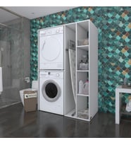 Kenzlife çamaşır-kurutma makinesi dolabı alyusha byz 180*120*60 banyo kapaksız arkalıksız (Karışık)