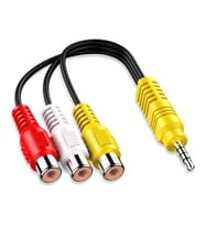 TCL için adanmış 3.5mm Jack tak RCA kablosu 3.5 Aux erkek 3 RCA dişi adaptör Mini Aux Stereo ses Video AV adaptörü kabloları