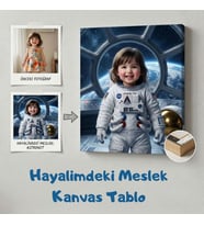 Hayalimdeki Meslek - Çocuğunuz İçin Kişiye Özel Canvas Tablosu