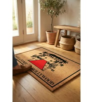 Valerine Life Velür Doku Coco Görünüm Hollywoodlu Balkon Bahçe Dış Kapı Önü Paspası 45x70cm Kaymaz