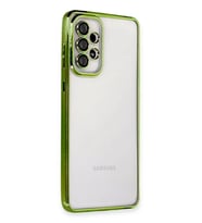 Samsung Galaxy A53 5G Uyumlu Kılıf Lensli Silikon - Yeşil