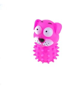 Köpek Oyuncağı Vinil Sesli Köpek Sesli eğlenceli Pembe Tırtıklı