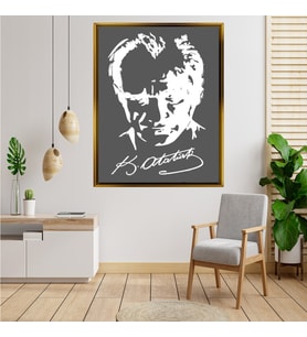 ÇERÇEVELİ ATATÜRK TABLO S619
