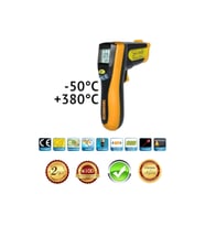 Kızılötesi Sıcaklık Ölçer, -50°C ile +380°C Arası, Güvenilir ve Hızlı
