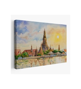 Wat Arun Tapınağı Tayland Bangkok Dekoratif Kanvas Tablo-3622