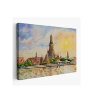 Wat Arun Tapınağı Tayland Bangkok Dekoratif Kanvas Tablo-3622
