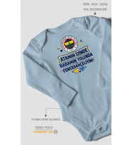 Babaya Özel Uzun Kollu Bebek Body %100 Pamuk