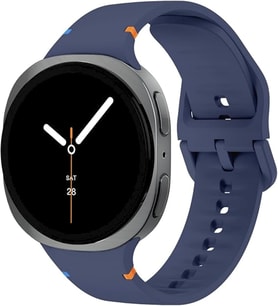 Samsung Galaxy Watch 9 / Watch 8 (40mm/44mm) ve Watch 8 Classic (46mm) Uyumlu Premium Yumuşak Silikon Spor Kordon - Nefes Alabilen, Konforlu, Suya Dayanıklı, Terletmeyen Kayış