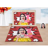 BK Gift Kişiye Özel Kadınlar Günü Karikatürlü 1000 Parça Profesyonel Puzzle-2