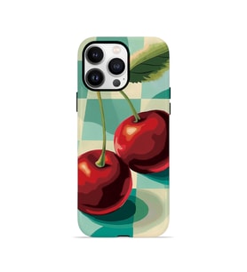iPhone 14 Pro Vorian Çift Katmanlı Kılıf Retro Cherry Pop