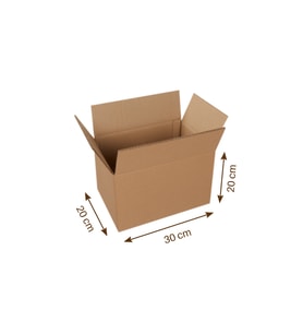 30x20x20 cm BC dalga Karton Kutu, Koli, Taşıma Kolisi, Kargo Kutusu 1 Adet
