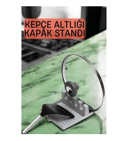 TransForMacion Kaşıklık Tencere Kapağı Standı Kirli Kaşıklık Kepçe Altlığı Düzenleyici 720862