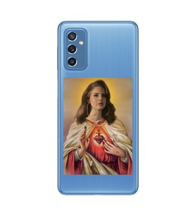 Samsung Galaxy M52 Uyumlu Lana Del Rey Desenli Şeffaf Telefon Kılıfı