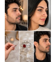 925 Ayar Gümüş Minimal Burun Hızması Piercing Zirkon Taşlı Unisex Halka Nose Ring Günlük Kullanım Şık Tasarım