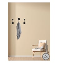 Modern Metal Duvar Askılığı - Minimalist Siyah Dekoratif Askı (3'lü Set) - Banyo Askılı