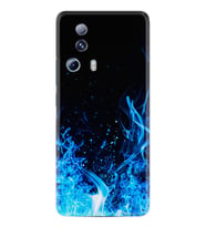 Xiaomi Mi 13 Lite Kılıf Silikon Desen Özel Seri Blue Fire 1678