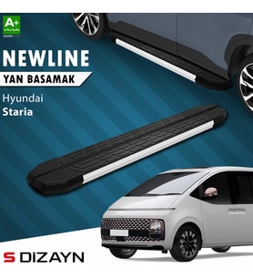 S-Dizayn Hyundai Staria S-Line Aluminyum Yan Basamak 233 Cm 2021 Üzeri A+ Kalite