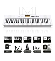 Jwin JTK-3600 61 Tuş Hassasiyetli 5 Oktav Org - Beyaz