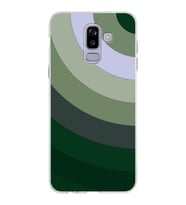 Samsung Galaxy J8 Kapak Renk Cümbüşü Tasarımlı Şeffaf Silikon Kılıf