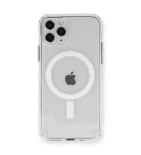 Newface iPhone 12 Pro Max Uyumlu Kılıf Magneticsafe Şeffaf Silikon 