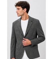 ERKEK EKOSE MODEL ÇİFT YIRTMAÇ TEK CEKET 6 DROP 72105-Gri
