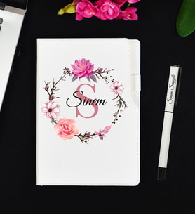 Doğumgünü Hediyesi Kişiye Özel Defter ve Roller Kalem Hediye Seti