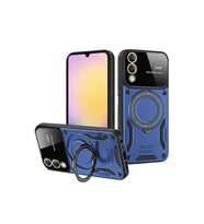 Samsung Galaxy S25 Edge Kılıf Joy Lens Standlı Kapak - Lacivert