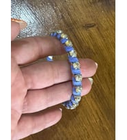 ZİRKON TAŞLI TASARIM KADIN BİLEZİK ÇAP 7 CM (Lila)
