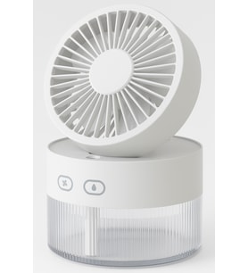 Su Spreyli Katlanır Başlıklı USB Mini Fan (Çok Renkli)