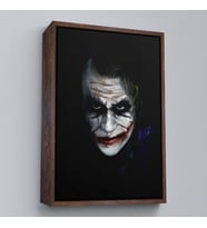 Çerçeveli Joker Dekoratif Duvar Tablosu (Siyah)