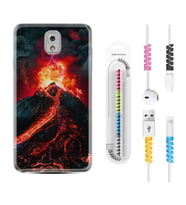 Samsung Note 3 4 5 8 9 20 Ultra 10 Lite Kılıf Kablo Koruma Spiral Silikon Yanardağ 1611