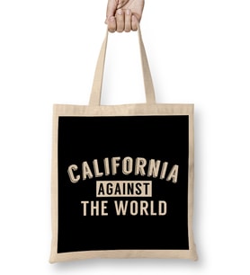 California Against The World Inspired By Aaron Hines Bez Çanta Uzun Saplı
