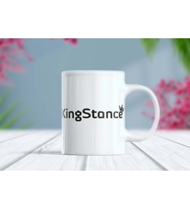 KingStance Yazılı Modifiye Araba Tutkunu Kupa Bardak (Beyaz)