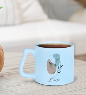BK Gift Kişiye Özel İsimli Pastel Mavi Middle Kupa Bardak-13, Arkadaşa Hediye, Ev Hediyesi, Doğum Günü Hediyesi, Ofis Hediyesi