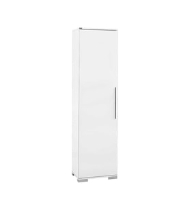 Adore Mobilya Diamond 8 Bölmeli Kapaklı Dolap-Parlak Lake Beyaz 50x187x35 cm (GxYxD)