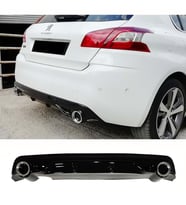 Peugeot 308 GT Difüzör Parlak Siyah Plastik 2013 2014 2015 2016 2017 2018 Arka-difizör-bodykit-ek