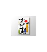 DBSanatevi Joan Miro - Figur Gegen Rote Sonne Tablo 40 X 60 Cm