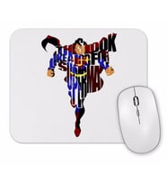 Superman Typography Mouse Pad