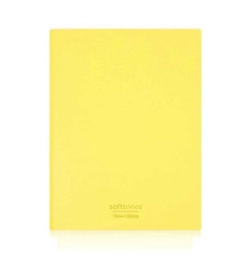 VICTORIA'S JOURNALS 1005 SOFTTONS ESNEK KAPAK A6 80gr. 96YP.KREM ÇİZGİLİ DEFTER PASTEL SARI