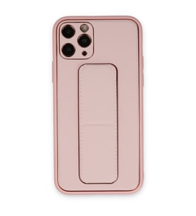 Iphone 11 Kılıf Coco Deri Standlı Kapak - Pembe