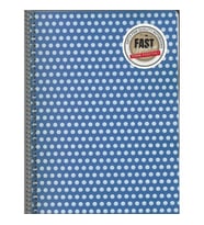 GIPTA FAST NOTEBOOK SPİRALLİ PP. KAPAK A4 80YP. ÇİZGİLİ DEFTER 8570 - TEKLİ