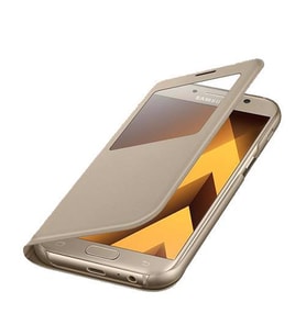 Galaxy A5(2017) ile Uyumlu S View Cover Altın EF-CA520PFEGWW