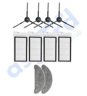 Roidmi Eve - Eve Plus Uyumlu 4 Yan Fırça 4 Filtre 2 Mop PKT-iasgf0000659