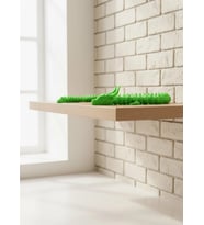 Yeşil Hareketli Ejderha Figürü Esnek Gövdeli Fantastik Dekor 60 Cm